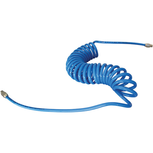 MAXAIR Coiled Hose, Air, 1/4" ID x 50' L, Polyurethane Nia-Chem Ltd.