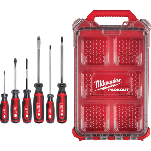 Ensemble de tournevis &agrave; prise coussin&eacute;e avec organisateur compact &agrave; profil bas PACKOUT, 6 m Nia-Chem Ltd.