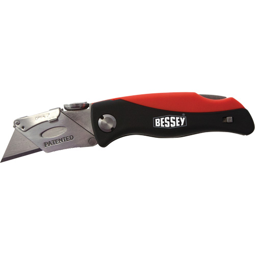 Folding Utility Knife, 2-3/8" Blade, Plastic/Cushion Handle Nia-Chem Ltd.
