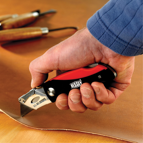 Folding Utility Knife, 2-3/8" Blade, Plastic/Cushion Handle Nia-Chem Ltd.