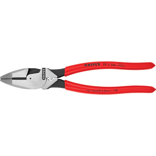 High Leverage Lineman's Pliers New England with Fish Tape Puller & Crimper Nia-Chem Ltd.