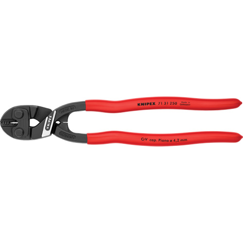 CoBolt&reg; High Leverage XL Compact Bolt Cutters with Notched Blade, 10" L, Center Cut Nia-Chem Ltd.