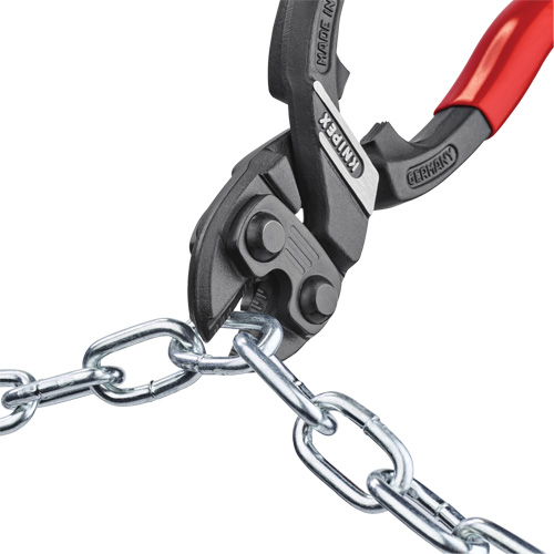 CoBolt&reg; High Leverage XL Compact Bolt Cutters with Notched Blade, 10" L, Center Cut Nia-Chem Ltd.