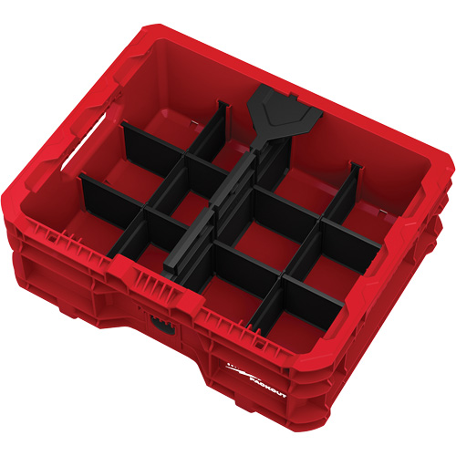 PACKOUT Low-Profile Crate, 15" x 18-5/8" x 6-5/8", Black/Red Nia-Chem Ltd.