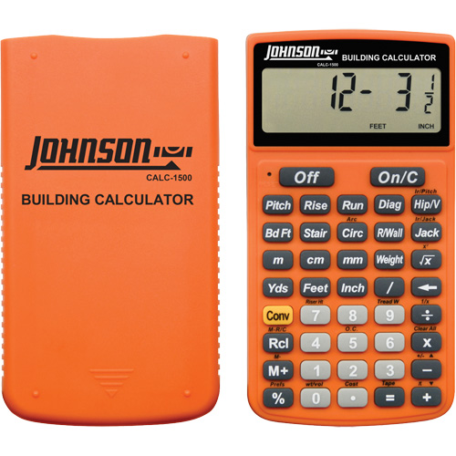 Calculatrice de construction orange haute visibilit&eacute; avec &eacute;tui robuste Nia-Chem Ltd.