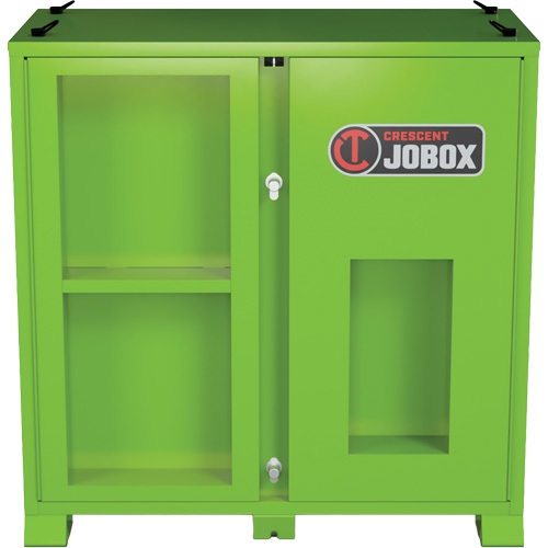 Armoire de rangement d'&eacute;PI sur place, Acier, Vert lime haute visibilit&eacute; Nia-Chem Ltd.