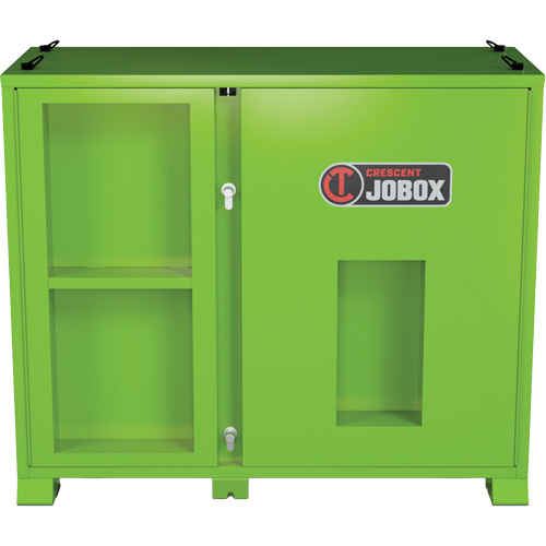Armoire de rangement d'&eacute;PI sur place, Acier, Vert lime haute visibilit&eacute; Nia-Chem Ltd.