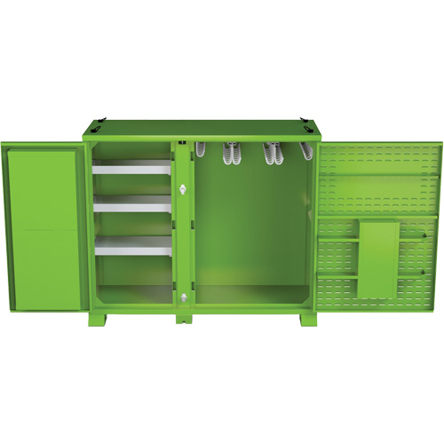 Armoire ventil&eacute;e pour le rangement d'&eacute;PI sur place, Acier, Vert lime haute visibilit&eacute; Nia-Chem Ltd.