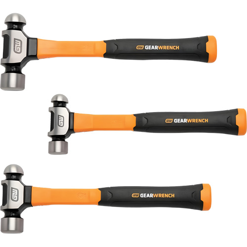Ball Pein Hammers with Fiberglass Handles Set, 3 Pieces Nia-Chem Ltd.