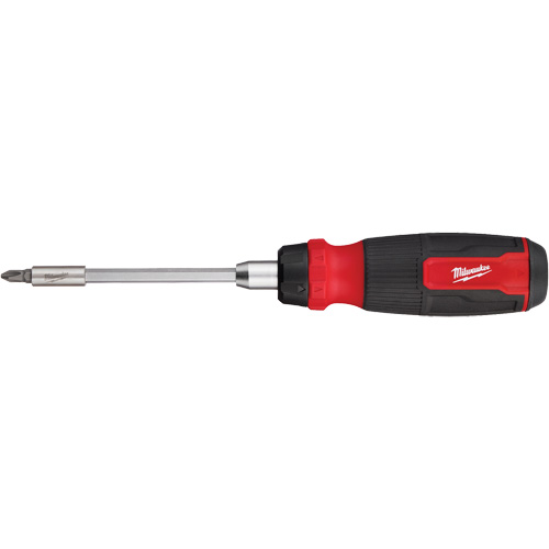 14-in-1 Ratcheting 1/4" Drive Multi-Bit Screwdriver, 10-11/100" L, Cushion Grip Handle Nia-Chem Ltd.