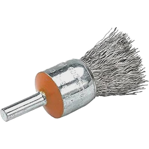 Brosses mont&eacute;es &agrave; fils cr&ecirc;p&eacute;s, 1/2", Fils 0,02", Tige 1/4" Nia-Chem Ltd.