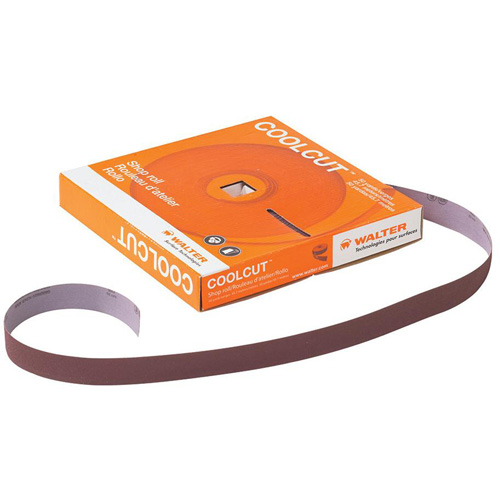 Papier abrasif manuel Coolcut, Oxyde d'aluminium, 2" la x 150' lo, Grain P60 Nia-Chem Ltd.