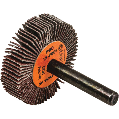 Disques &agrave; lamelles - Meules &agrave; lamelles Coolcut, Oxyde d'aluminium, Grain 80, 1-1/2" x 3/8" x 1/4" Nia-Chem Ltd.