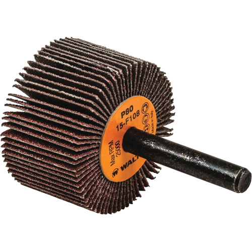 Flap Wheels-Coolcut Flap Wheels, Aluminum Oxide, 80 Grit, 1-1/2" x 1" x 1/4" Nia-Chem Ltd.