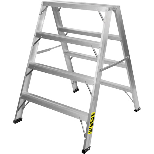 Industrial-Duty Sawhorse, 4' H x 34.6875" W x 39.50" D, 300 lbs. Capacity, Aluminum Nia-Chem Ltd.