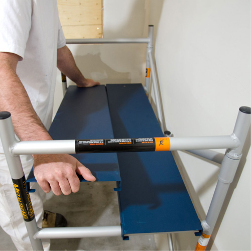 Mobile Work Scaffolding - Mini Scaffoldings, Aluminum Frame, 42" D x 48-1/2" H Nia-Chem Ltd.