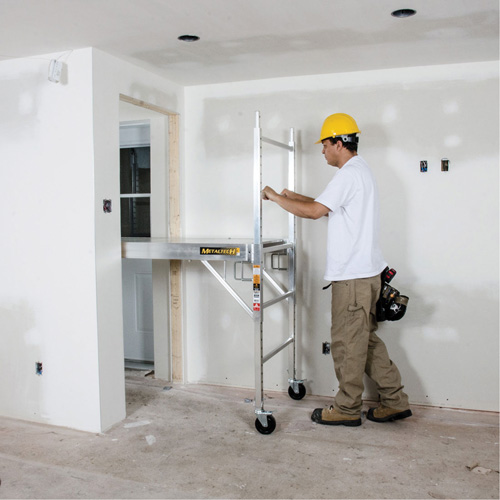 Mobile Work Scaffolding - Maxi Square Scaffolding, Aluminum Frame, 74" D x 75" H Nia-Chem Ltd.