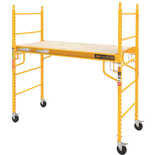 Mobile Work Scaffolding - Maxi Square Scaffolding, Steel Frame, 74" D x 74" H Nia-Chem Ltd.