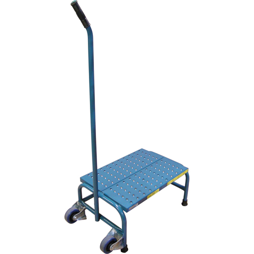 Escabeaux roulants Tilt-N-Roll, 1 marche(s), 16" l x 29" la x 12" h, Capacit&eacute; 300 lb Nia-Chem Ltd.