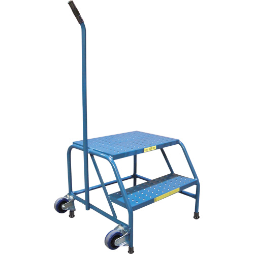 Escabeaux roulants Tilt-N-Roll, 2 marche(s), 24" l x 29" la x 19" h, Capacit&eacute; 300 lb Nia-Chem Ltd.