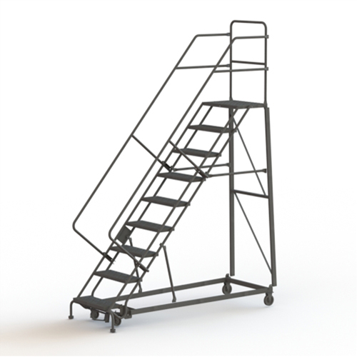 &eacute;chelles robustes en angle de s&eacute;curit&eacute;, 9 marches, Perfor&eacute;, Inclinaison 50°, Hauteur 90" Nia-Chem Ltd.