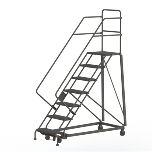 Heavy Duty Safety Slope Ladder, 7 Steps, Serrated, 50° Incline, 70" High Nia-Chem Ltd.
