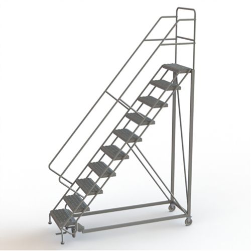 &eacute;chelles en angle de s&eacute;curit&eacute;, 10 marches, Stri&eacute;, Inclinaison 50°, Hauteur 100" Nia-Chem Ltd.
