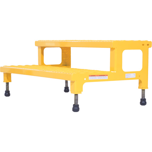 Adjustable Step-Mate Stand, 2 Step(s), 36-3/16" W x 22-7/8" L x 15-1/4" H, 500 lbs. Capacity Nia-Chem Ltd.