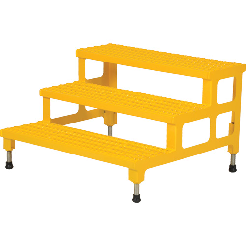 Adjustable Step-Mate Stand, 3 Step(s), 36-3/16" W x 33-7/8" L x 22-1/4" H, 500 lbs. Capacity Nia-Chem Ltd.