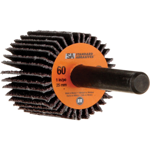 Meule &agrave; lamelles Standard Abrasives, Oxyde d'aluminium, Grain 60, 1" x 1" x 1/4" Nia-Chem Ltd.