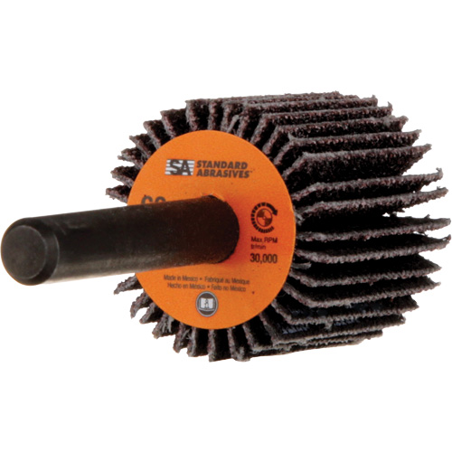 Meule &agrave; lamelles Standard Abrasives, Oxyde d'aluminium, Grain 60, 1" x 1" x 1/4" Nia-Chem Ltd.