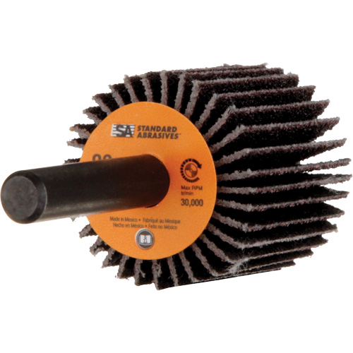 Standard Abrasives Flap Wheel, Aluminum Oxide, 80 Grit, 1" x 1" x 1/4" Nia-Chem Ltd.