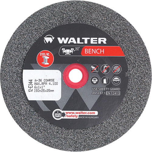 Bench Grinding Wheels, 6" x 1", 1" Arbor, 1 Nia-Chem Ltd.