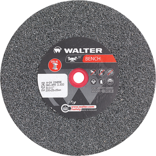 Bench Grinding Wheels, 8" x 1", 1" Arbor, 1 Nia-Chem Ltd.
