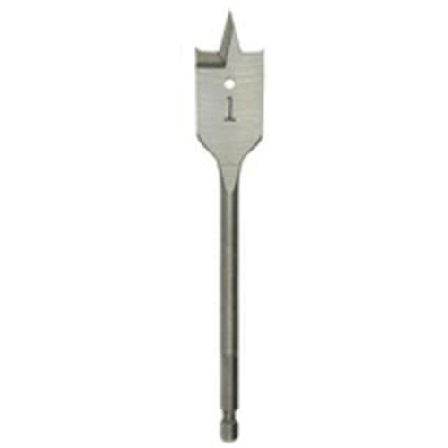 Flat Boring Bit, 1-1/8" Diameter, 1/4" Hex Shank, 6" Length Nia-Chem Ltd.