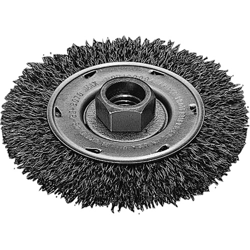 Disque m&eacute;tallique &agrave; fils torsad&eacute;s, Dia. 4", Fils 0,02", Arbre 5/8"-11, Acier inoxydable Nia-Chem Ltd.