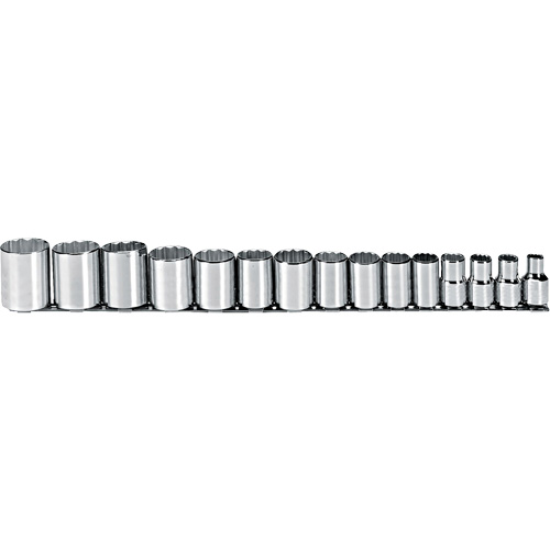 Socket Set, 15 Pcs, 1/2" Drive Size Nia-Chem Ltd.