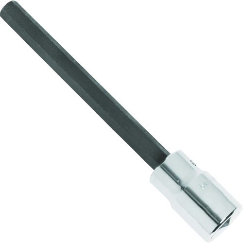 Extra-Long Bit Socket, Hex, 1/4" x 4-5/8" L, 1/2" Square Drive Drive Nia-Chem Ltd.