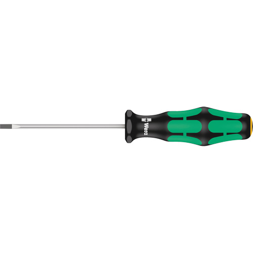 Slotted Screwdriver, 1/8" Tip, Round, 6-5/16" L, Plastic Handle Nia-Chem Ltd.