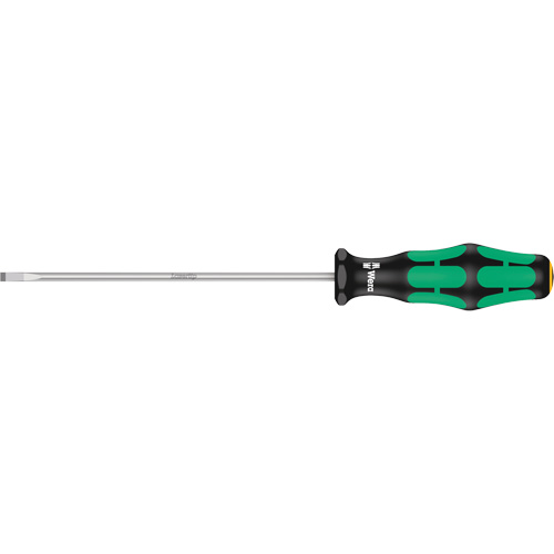 Slotted Screwdriver, 3.5 mm Tip, Round, 8-1/8" L, Plastic Handle Nia-Chem Ltd.