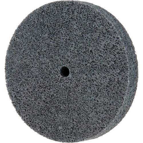 Meule homog&egrave;ne &agrave; faible densit&eacute; de s&eacute;rie 500 Standard Abrasives, 3" x 1/2", Arbre de 1/4", Grain de Fin, Carbure de silicium Nia-Chem Ltd.