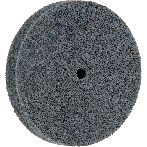 Meule homog&egrave;ne &agrave; faible densit&eacute; de s&eacute;rie 500 Standard Abrasives, 3" x 1/2", Arbre de 1/4", Grain de Fin, Carbure de silicium Nia-Chem Ltd.