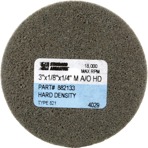 Standard Abrasives Unitized Wheel, 3" x 1/8", 1/4" Arbor, Medium Grit, Aluminum Oxide Nia-Chem Ltd.