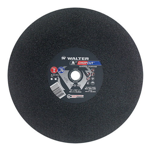 Meules &agrave; tronçonner Chopcut, 16" x 7/8", Arbre de 1", Type 1, Oxyde d'aluminium, 3800 Tr/min Nia-Chem Ltd.