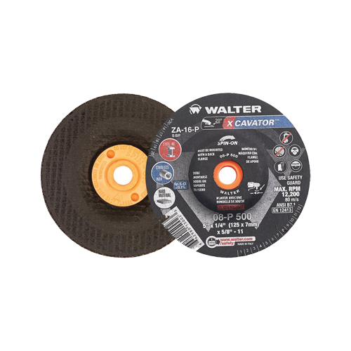 Meule XCAVATOR, 5" x 1/4", Arbre 5/8"-11, Zirconium, Type 27/27S Nia-Chem Ltd.