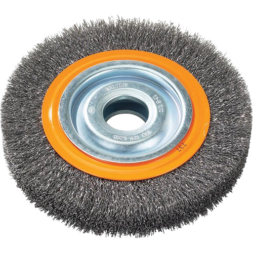 Brosses rotatives &agrave; fils torsad&eacute;s d'&eacute;tabli, 6" dia., Fils 0,0118", Arbre 1/2" - 1/4" Nia-Chem Ltd.