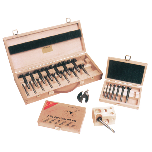 Super Forstner Bit Kits in a Wooden Box, 7 Pieces, Steel Nia-Chem Ltd.