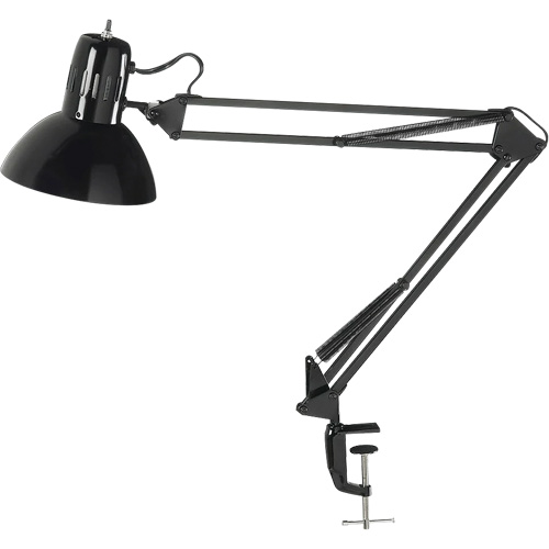 Lampes de bureau &agrave; pince - Bras flexible, 100 W, Incandescente, Pinces serre-joints, Noir Nia-Chem Ltd.