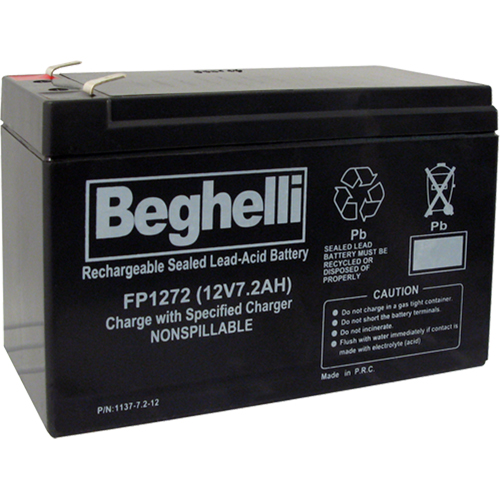 Sealed Lead Acid Batteries, 12 V, 7.2 Ah Nia-Chem Ltd.