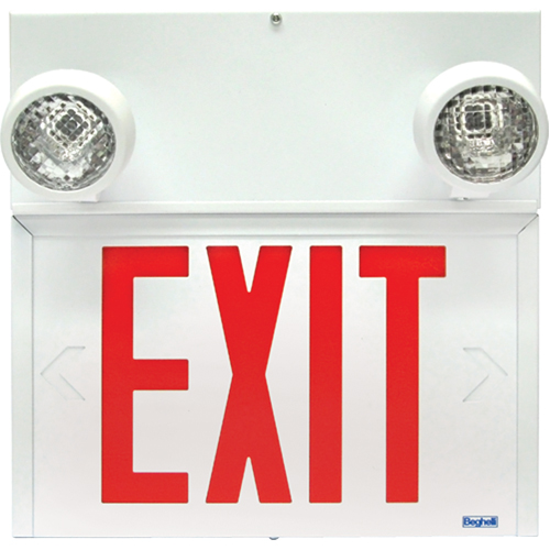 Stella Combination Signs - Exit, LED, Hardwired, 12-1/8" L x 12-1/2" W, English Nia-Chem Ltd.